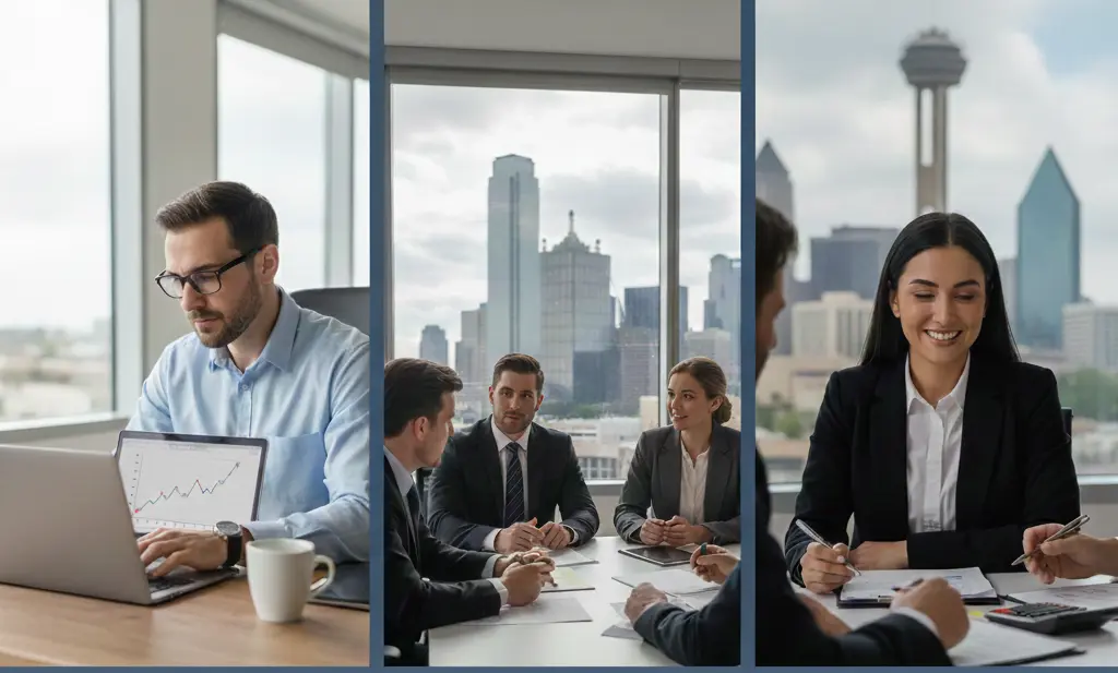 Bookkeeping Services in Dallas Accurate books are the foundation of every successful business. Our Dallas bookkeepers record transactions, reconcile accounts, and generate clear monthly reports so you always know where your finances stand. Whether you want hands-on updates or full-service management, we tailor our process to fit your workflow and keep your records organized and audit-ready. Accounting Services in Dallas Our Dallas accounting team helps you understand your numbers and plan ahead. We prepare financial statements, manage payroll, and offer data-driven insights that support smarter decisions. From budgeting to forecasting, you gain transparent reports and timely advice that help your business thrive in a competitive market. Tax Services in Dallas Tax season no longer needs to feel stressful. Our certified tax professionals handle preparation, filing, and year-round planning to keep you compliant and confident. We identify deductions, manage sales-tax reporting, and provide audit support when needed so your Dallas business stays protected and efficient.